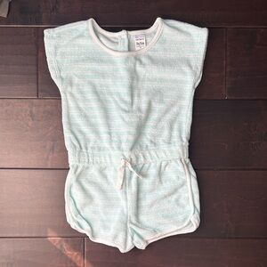 NWOT Carters Terrycloth Swim Striped Romper 3T